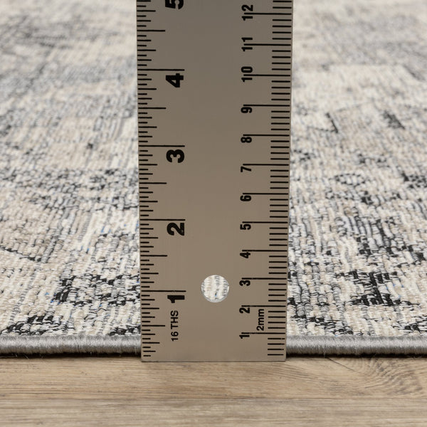 Oriental Weavers Naples Indoor/Outdoor Area Rug – Vibrant Patterns, Easy Care, And Fade Resistant Design For Any Space Grey,Ivory Polypropylene N1346z200285st