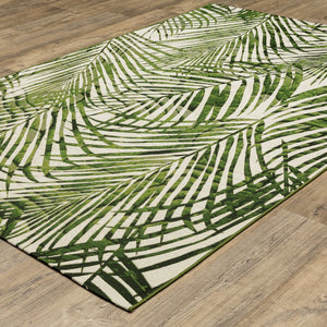 Oriental Weavers Naples Indoor/Outdoor Area Rug – Vibrant Patterns, Easy Care, And Fade Resistant For Stylish Spaces Green,Ivory Polypropylene N1572x160230st