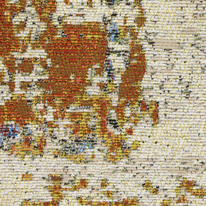 Oriental Weavers Naples Indoor/Outdoor Area Rug - Vibrant Patterns, Easy Care, And Fade Resistant For Any Space Beige,Orange Polypropylene N292xi200285st