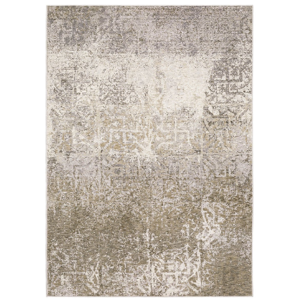 Oriental Weavers Nebulous Indoor Area Rug - Luxuriously Soft Polyester In Modern Abstract Design, Perfect For Any Space Ivory,Grey Polyester N1330e100153st