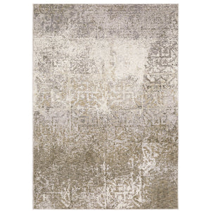 Oriental Weavers Nebulous Indoor Area Rug - Luxuriously Soft Polyester In Modern Abstract Design, Perfect For Any Space Ivory,Grey Polyester N1330e100153st