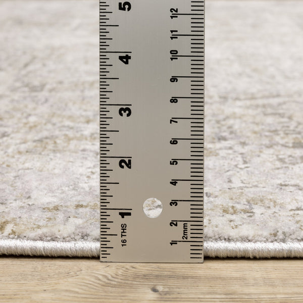 Oriental Weavers Nebulous Indoor Area Rug - Luxuriously Soft Polyester In Modern Abstract Design, Perfect For Any Space Ivory,Grey Polyester N1330e068235st