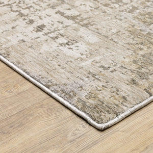 Oriental Weavers Nebulous Indoor Area Rug – Soft Polyester Yarn, Modern Abstract Design, Elegant Neutral Shades Beige,Grey Polyester N001h9100153st
