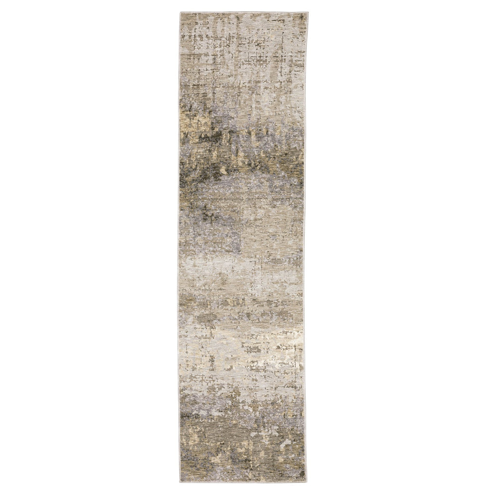 Oriental Weavers Nebulous Indoor Area Rug – Soft Polyester Yarn, Modern Abstract Design, Elegant Neutral Shades Beige,Grey Polyester N001h9068235st