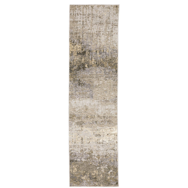 Oriental Weavers Nebulous Indoor Area Rug – Soft Polyester Yarn, Modern Abstract Design, Elegant Neutral Shades Beige,Grey Polyester N001h9068235st