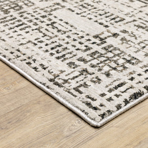Oriental Weavers Nebulous Soft Polyester Indoor Area Rug - Modern Abstract Design With Textural Patterns In Neutrals Ivory,Grey Polyester N2060w068235st