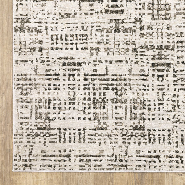 Oriental Weavers Nebulous Soft Polyester Indoor Area Rug - Modern Abstract Design With Textural Patterns In Neutrals Ivory,Grey Polyester N2060w068235st