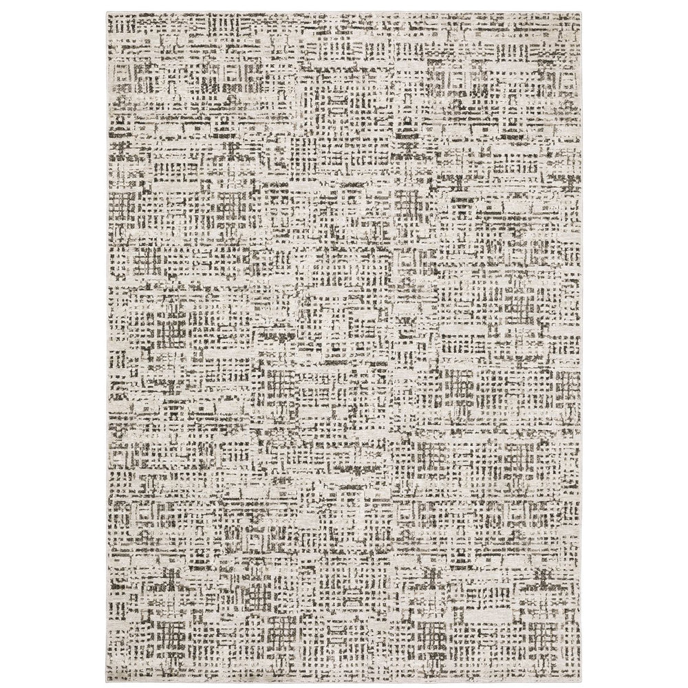 Oriental Weavers Nebulous Soft Polyester Indoor Area Rug - Modern Abstract Design With Textural Patterns In Neutrals Ivory,Grey Polyester N2060w100153st