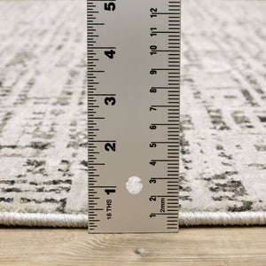 Oriental Weavers Nebulous Soft Polyester Indoor Area Rug - Modern Abstract Design With Textural Patterns In Neutrals Ivory,Grey Polyester N2060w068235st