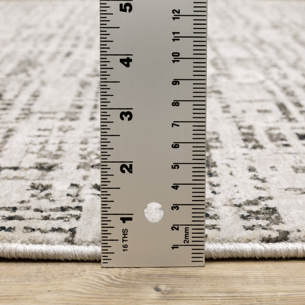 Oriental Weavers Nebulous Soft Polyester Indoor Area Rug - Modern Abstract Design With Textural Patterns In Neutrals Ivory,Grey Polyester N2060w068235st