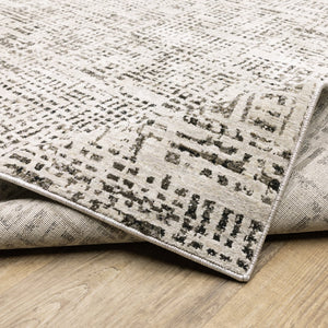 Oriental Weavers Nebulous Soft Polyester Indoor Area Rug - Modern Abstract Design With Textural Patterns In Neutrals Ivory,Grey Polyester N2060w068235st