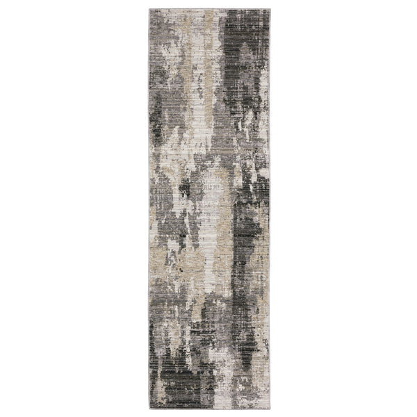 Oriental Weavers Nebulous Indoor Area Rug - Soft Polyester Yarn, Modern Abstract Design, Perfect For Any Space Grey,Beige Polyester N4151n068235st