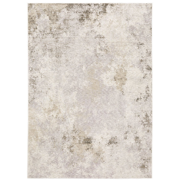 Oriental Weavers Nebulous Soft Polyester Indoor Area Rug - Modern Abstract Design With Textural Patterns And Elegance Ivory,Beige Polyester N050j9100153st