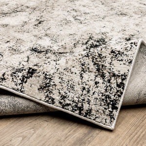 Oriental Weavers Nebulous Indoor Area Rug - Soft Polyester Yarn, Modern Abstract Design, Perfect For Any Space Ivory,Grey Polyester N561e9068235st