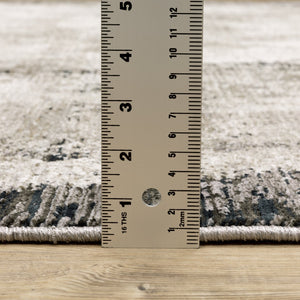 Oriental Weavers Nebulous Soft Polyester Indoor Area Rug – Modern Abstract Design In Beautiful Neutral Shades Grey,Ivory Polyester N7151e100153st