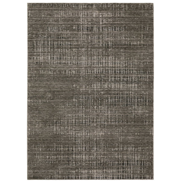 Oriental Weavers Nebulous Indoor Area Rug - Soft Polyester Yarn, Modern Abstract Design In Neutral Shades And Textures Charcoal,Grey Polyester N751d9100153st
