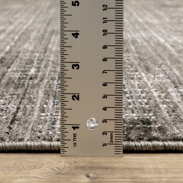 Oriental Weavers Nebulous Indoor Area Rug - Soft Polyester Yarn, Modern Abstract Design In Neutral Shades And Textures Charcoal,Grey Polyester N751d9100153st