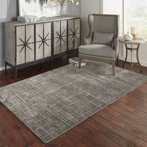 Oriental Weavers Nebulous Indoor Area Rug - Soft Polyester Yarn, Modern Abstract Design In Neutral Shades And Textures Charcoal,Grey Polyester N751d9100153st