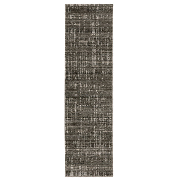 Oriental Weavers Nebulous Indoor Area Rug - Soft Polyester Yarn, Modern Abstract Design In Neutral Shades And Textures Charcoal,Grey Polyester N751d9068235st