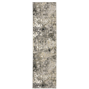 Oriental Weavers Nebulous Soft Polyester Area Rug – Modern Abstract Design With Textured Patterns In Neutral Shades Grey,Ivory Polyester N091d9068235st
