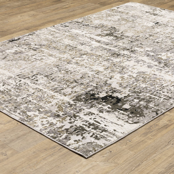 Oriental Weavers Nebulous Soft Polyester Indoor Area Rug - Modern Abstract Design In Neutral Tones For Every Room Grey,Ivory Polyester N091l9100153st
