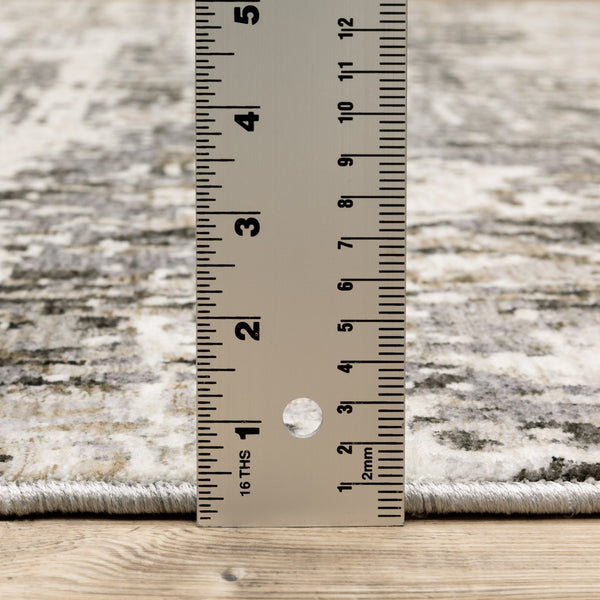 Oriental Weavers Nebulous Soft Polyester Indoor Area Rug - Modern Abstract Design In Neutral Tones For Every Room Grey,Ivory Polyester N091l9068235st