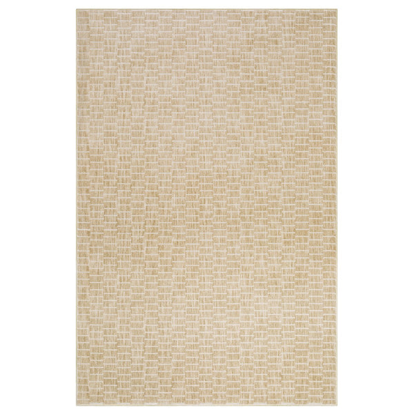 Oriental Weavers Oliver Plush High-Low Polyester Area Rug In Beige Tan Gold With Subtle Geometric Basketweave Dash Pattern For Coastal, Minimalist, Transitional Spaces 129.92'' L x 94.49'' W OOLV02240330ST