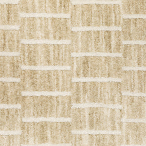 Oriental Weavers Oliver Neutral Gold Beige Runner Rug 2'3"X7'6" — High‑Low Pile, Basketweave Texture For Coastal/Minimal Rooms OOLV02068230ST