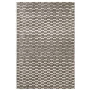 Oriental Weavers Oliver High-Low Woven Runner Rug Charcoal & Beige 2'3"X7'6" — Geometric Basketweave Texture, Durable Polyester OOLV03068230ST