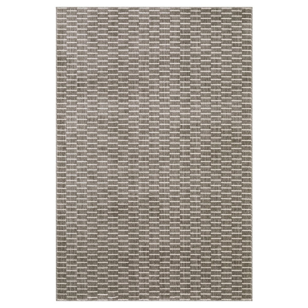 Oriental Weavers Oliver High-Low Woven Runner Rug Charcoal & Beige 2'3"X7'6" — Geometric Basketweave Texture, Durable Polyester OOLV03068230ST