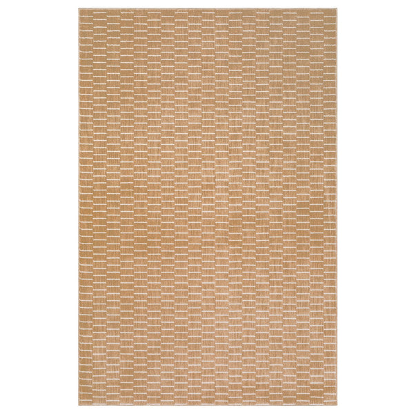 Oriental Weavers Oliver Plush High-Low Geometric Area Rug In Rust And Beige — Machine-Woven, Soft Polyester Texture 153.54'' L x 118.11'' W OOLV04300390ST