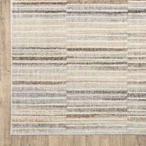 Oriental Weavers Oliver Painterly Abstract Runner Rug In Grey Rust Gold – 2'3"X7'6" Low-Pile Polyester, Durable Hallway Accent OOLV06068230ST
