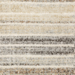 Oriental Weavers Oliver Painterly Striped Area Rug In Grey Rust Tones For Living Rooms, Low-Pile Soft Polyester Comfort 59.84'' L x 39.37'' W OOLV06100152ST