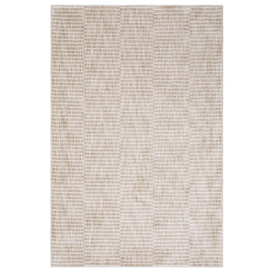 Oriental Weavers Oliver Soft-Toned Geometric Area Rug — Plush High-Low Texture In Beige & Tan For Modern Homes 129.92'' L x 94.49'' W OOLV07240330ST