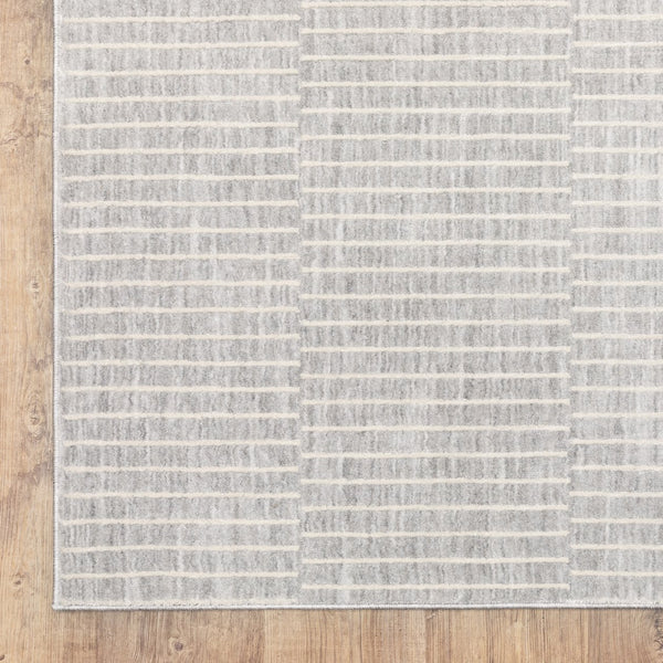 Oriental Weavers Oliver Neutral Grey Beige Runner Rug 2'3"X7'6" — High-Low Texture, Durable Polyester Hallway Accent OOLV08068230ST