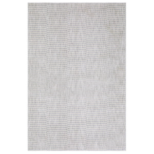 Oriental Weavers Oliver Plush Grey Beige Area Rug With Subtle Abstract Stripes, High-Low Texture For Modern Cozy Homes 59.84'' L x 39.37'' W OOLV08100152ST