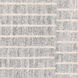 Oriental Weavers Oliver Plush Grey Beige Area Rug With Subtle Abstract Stripes, High-Low Texture For Modern Cozy Homes 59.84'' L x 39.37'' W OOLV08100152ST