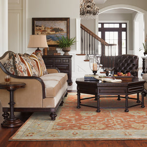 Oriental Weavers Palace Hand-knotted Indoor Area Rug - Luxurious Oushak Patterns In Elegant Modern Colors For Your Home Red,Grey Wool P10306060091st