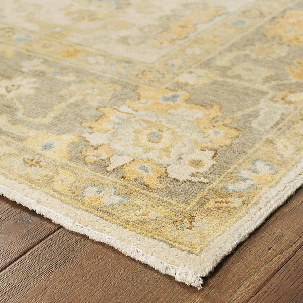 Oriental Weavers Palace Indoor Area Rug - Luxurious Hand-knotted Oushak Design In Modern Classic Colors For Elegance Beige,Grey Wool P10307060091st