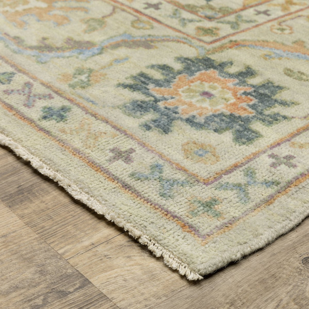 Oriental Weavers Palace Indoor Area Rug - Luxurious Hand-knotted Oushak Design In Modern Classic Colors For Your Home Beige,Green Wool P10308183275st