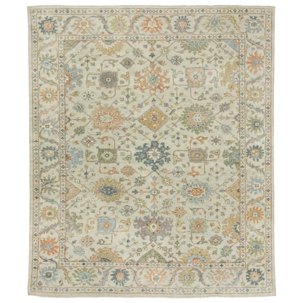 Oriental Weavers Palace Indoor Area Rug - Luxurious Hand-knotted Oushak Design In Modern Classic Colors For Your Home Beige,Green Wool P10308183275st