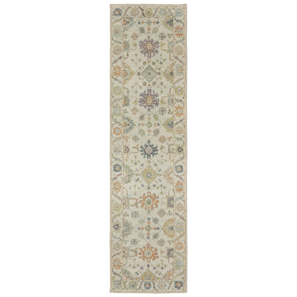 Oriental Weavers Palace Indoor Area Rug - Luxurious Hand-knotted Oushak Design In Modern Classic Colors For Your Home Beige,Green Wool P10308076305st