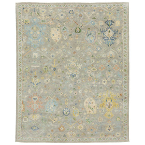 Oriental Weavers Palace Indoor Area Rug - Luxurious Hand-knotted Oushak Design In Elegant Modern Colors For Home Grey,Multi Wool P10309305427st