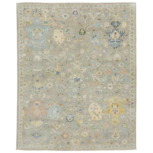 Oriental Weavers Palace Indoor Area Rug - Luxurious Hand-knotted Oushak Design In Elegant Modern Colors For Home Grey,Multi Wool P10309305427st