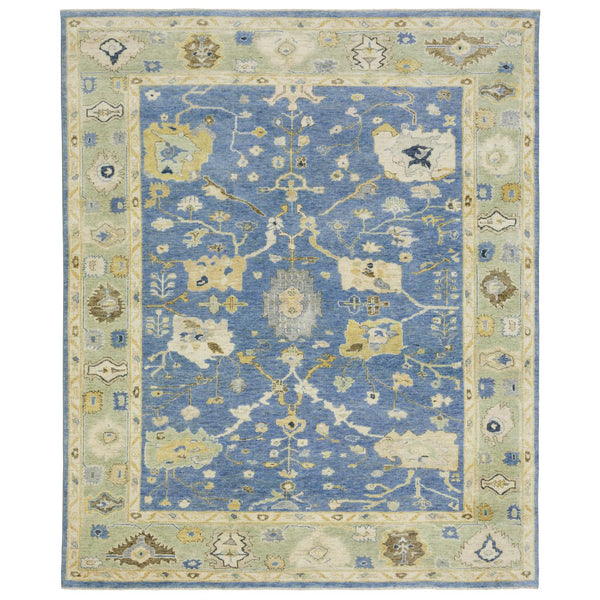 Oriental Weavers Palace Indoor Area Rug - Luxurious Hand-knotted Craftsmanship In Traditional Oushak Patterns Blue,Green Wool P10311244305st