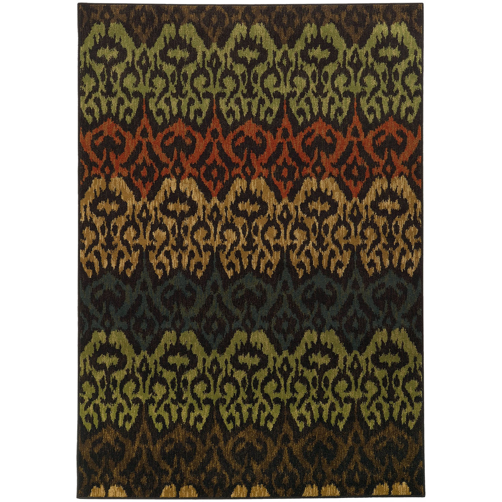 Oriental Weavers Parker Indoor Area Rug - Versatile Transitional Design With Family-friendly Comfort For Any Room Black,Multi Polypropylene P5341f300390st