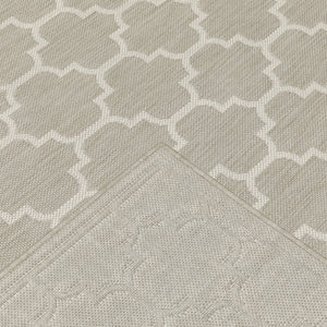Oriental Weavers Portofino Indoor/Outdoor Area Rug - Stylish, Easy-care Design Perfect For Homes With Kids And Pets Grey,Ivory Polypropylene P1636h100152st