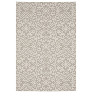 Oriental Weavers Portofino Indoor/Outdoor Area Rug - Stylish, Durable, And Easy To Maintain For Any Decor Style Grey,Ivory Polypropylene P1831h200280st