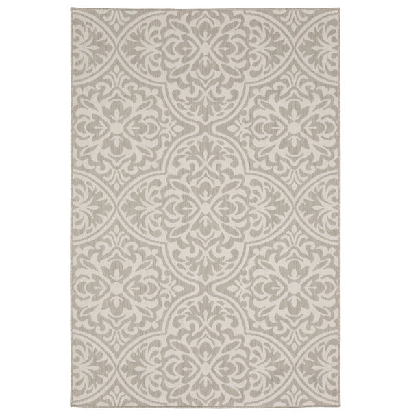 Oriental Weavers Portofino Indoor/Outdoor Area Rug - Stylish, Durable, And Easy To Maintain For Any Decor Style Grey,Ivory Polypropylene P1831h200280st
