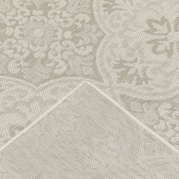 Oriental Weavers Portofino Indoor/Outdoor Area Rug - Durable, Stylish, And Easy To Maintain For Any Space Decor Ivory,Grey Polypropylene P2805w160220st